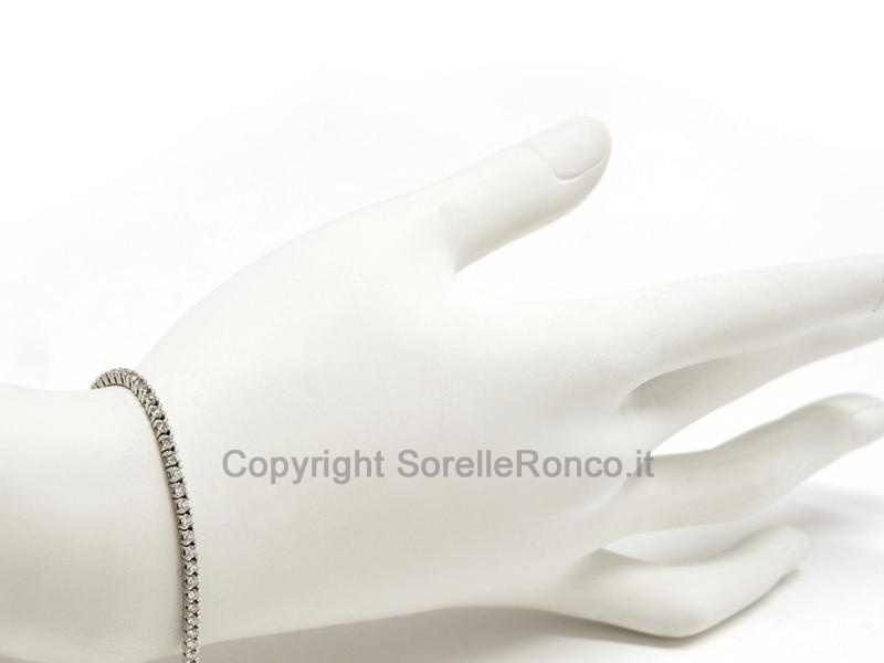 BRACCIALE TENNIS CON DIAMANTI 2.04 CT