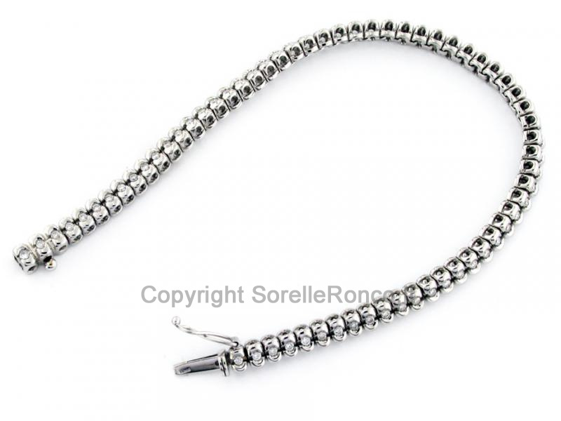 BRACCIALE TENNIS CON DIAMANTI 0.95 CT