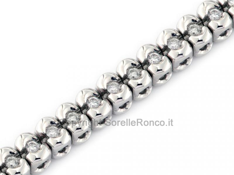 BRACCIALE TENNIS CON DIAMANTI 0.95 CT