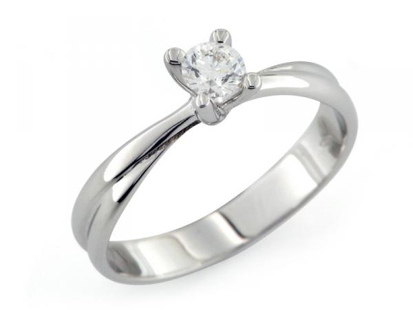 CF00998 - Anello con Diamante Solitario 0.24 ct
