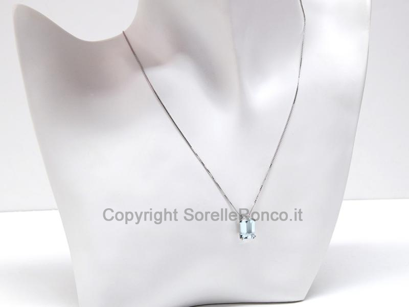 COLLANA CON PENDENTE ACQUAMARINA 2.65 CT