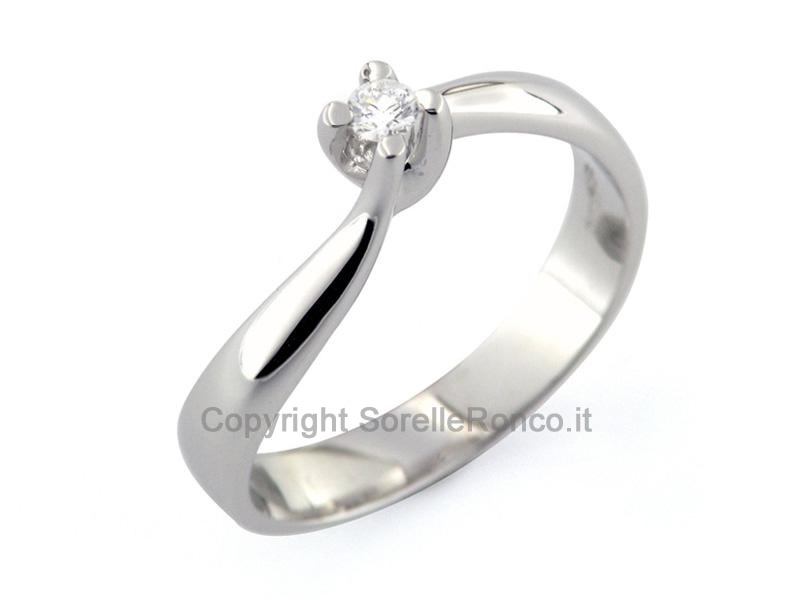 ANELLO VALENTINO ORO E DIAMANTE 0.06 CT
