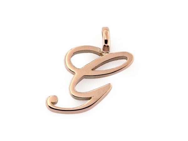 CF01052-G - Pendente con Iniziale Oro Rosa Lettera G
