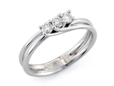 Anello con Diamanti Trilogy ct. 0.22