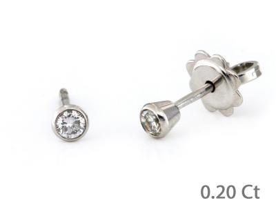Orecchini Puntoluce con Diamanti 0.20 ct