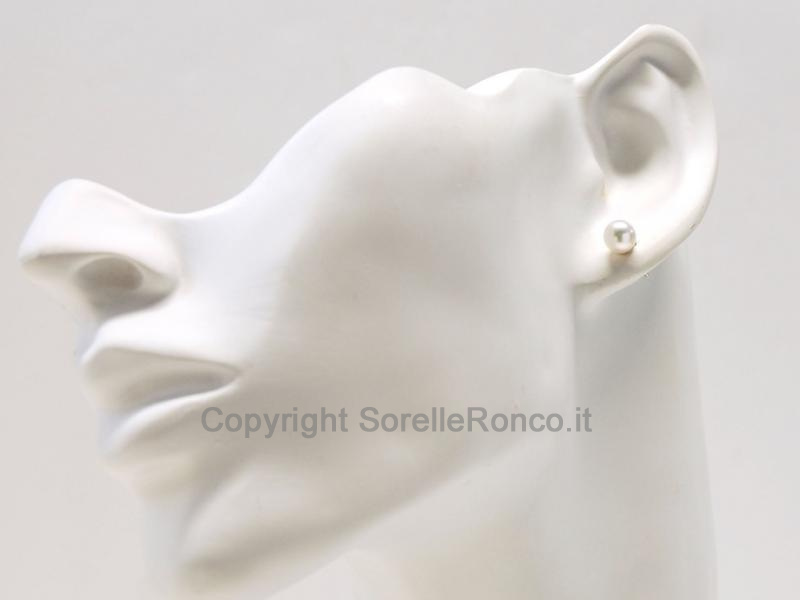 ORECCHINI ORO E PERLE Ø 6-6.5MM