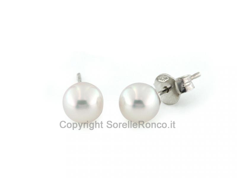 ORECCHINI ORO E PERLE Ø 6-6.5MM