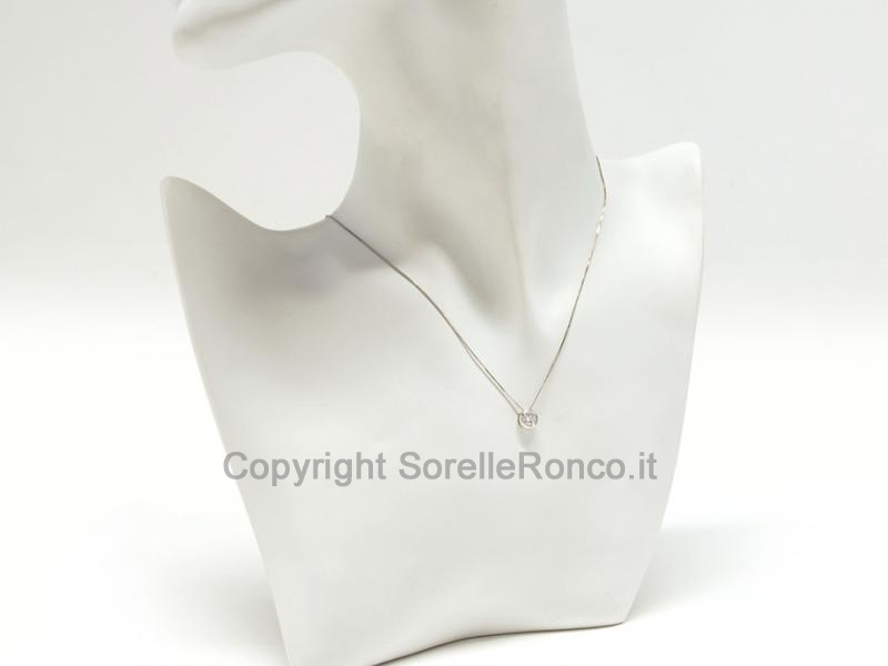 COLLANA PUNTOLUCE ORO DIAMANTE CT. 0.33