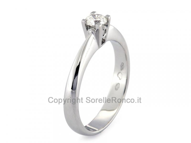 ANELLO SOLITARIO CON DIAMANTE DA 0.28 CT