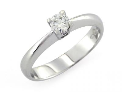 Anello Solitario con Diamante da 0.28 Ct