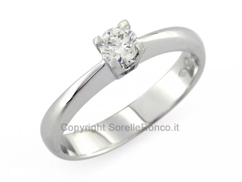ANELLO SOLITARIO CON DIAMANTE DA 0.28 CT