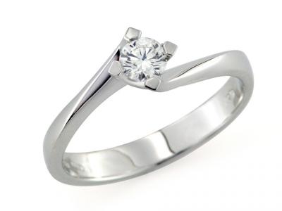 Anello Solitario con Diamante da 0.27 Ct