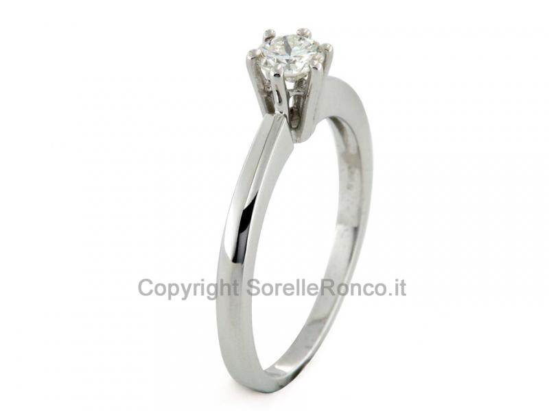 ANELLO SOLITARIO ORO E DIAMANTE 0.35 CT