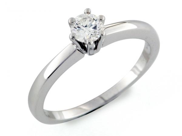CF01122 - Anello Solitario Oro e Diamante 0.35 ct