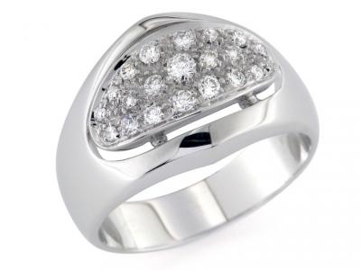 Anello in Oro con Diamanti Pavé