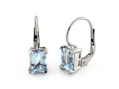 Orecchini con Acquamarina 1.80-2.00 Ct