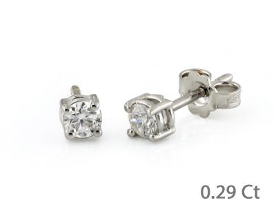 Orecchini Punto Luce Diamanti 0.29 ct