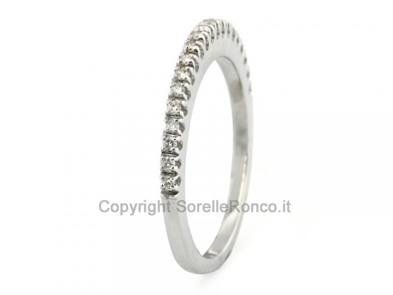 ANELLO VERETTA CON DIAMANTI 0.15 CT