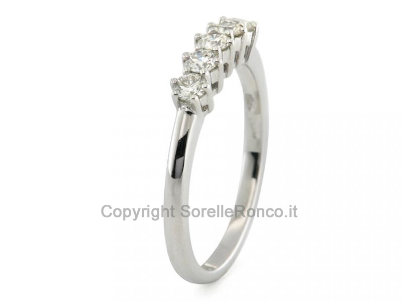ANELLO RIVIERA CON DIAMANTI DA 0.41 CT