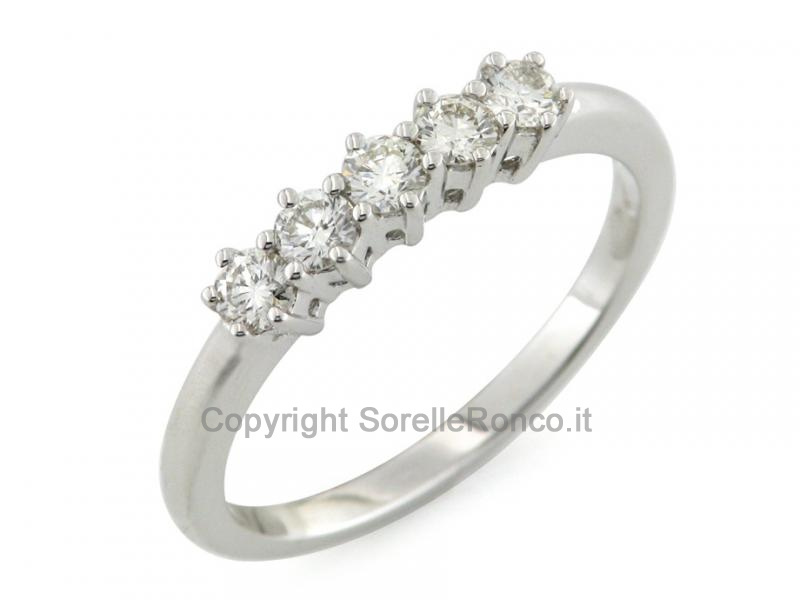 ANELLO RIVIERA CON DIAMANTI DA 0.41 CT