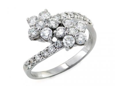Anello Contrarie Oro e Diamanti 1.39 ct