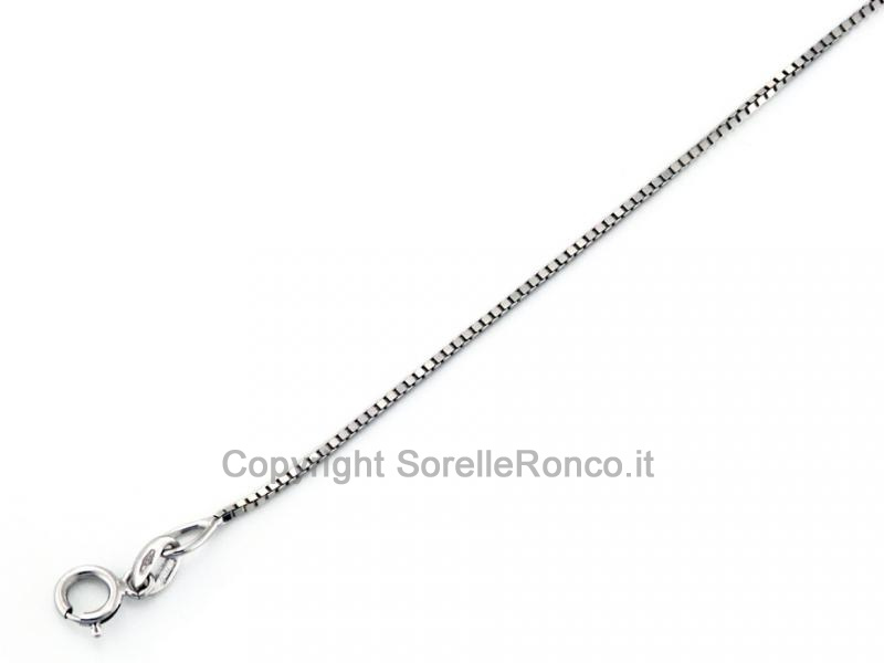 CATENA VENEZIANA IN ORO BIANCO 42CM