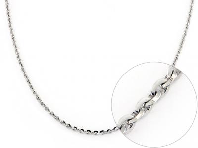 Catena Elegant in Oro Bianco 40 cm