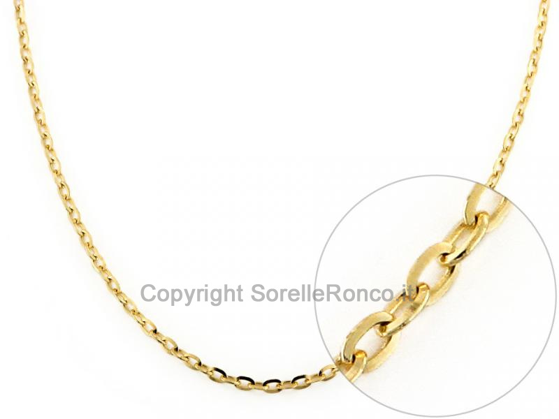 CATENINA ROLÒ IN ORO GIALLO 40 CM