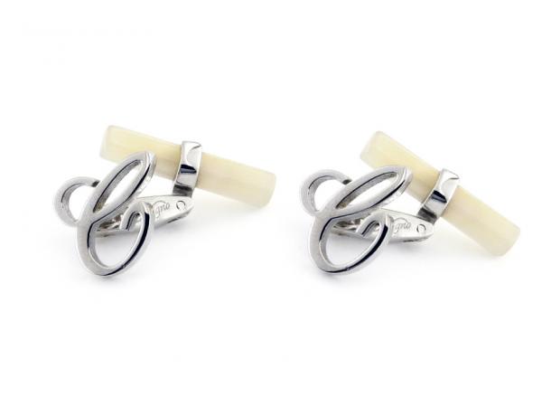 CF00911-C - Gemelli Iniziale C Argento e Madreperla