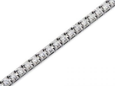 Bracciale Tennis Oro Bianco e Diamanti 1.90 Ct