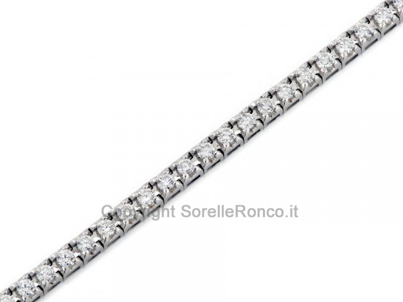 BRACCIALE TENNIS IN ORO BIANCO E DIAMANTI 1.20 CT
