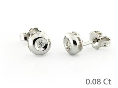 Orecchini in Oro con Diamanti 0.08 Ct