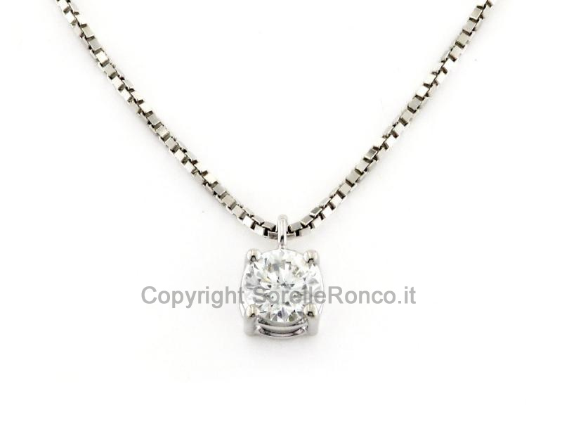 GIROCOLLO PUNTOLUCE CON DIAMANTE CT 0.31