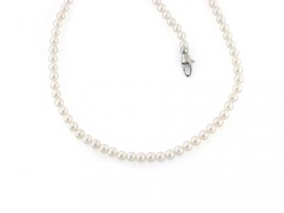 Collana Filo di Perle Akoya da 4-4.5 mm