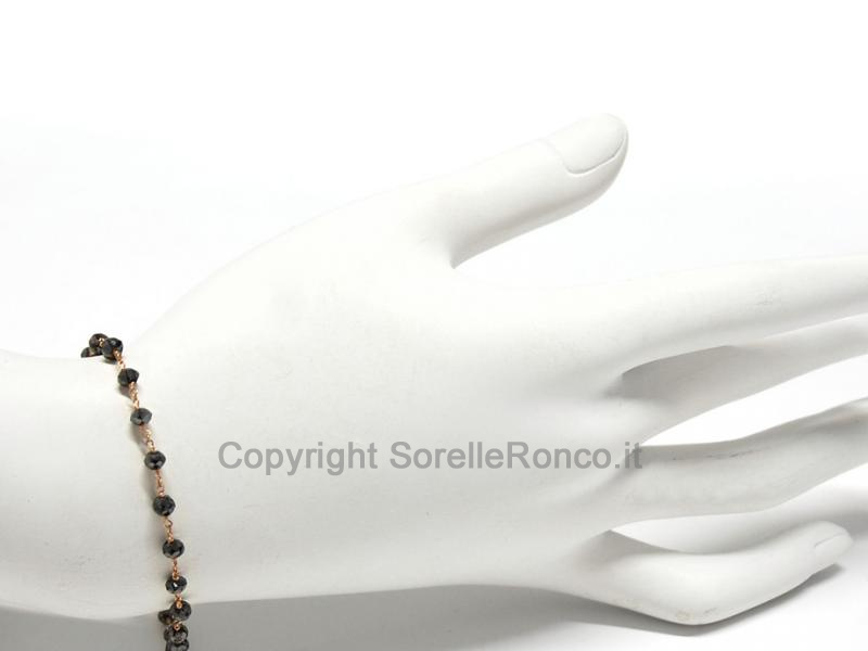 BRACCIALETTO CON DIAMANTI NERI 7.80 CT