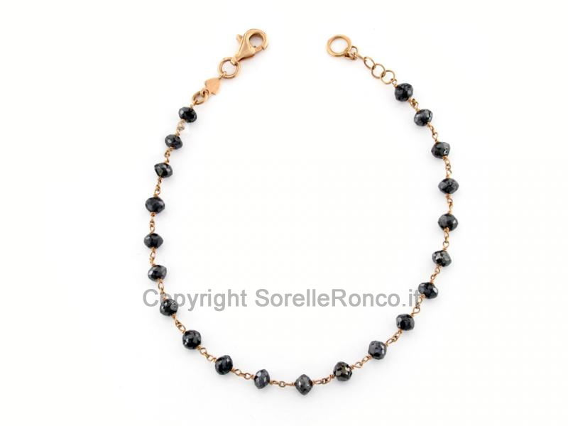 BRACCIALETTO CON DIAMANTI NERI 7.80 CT