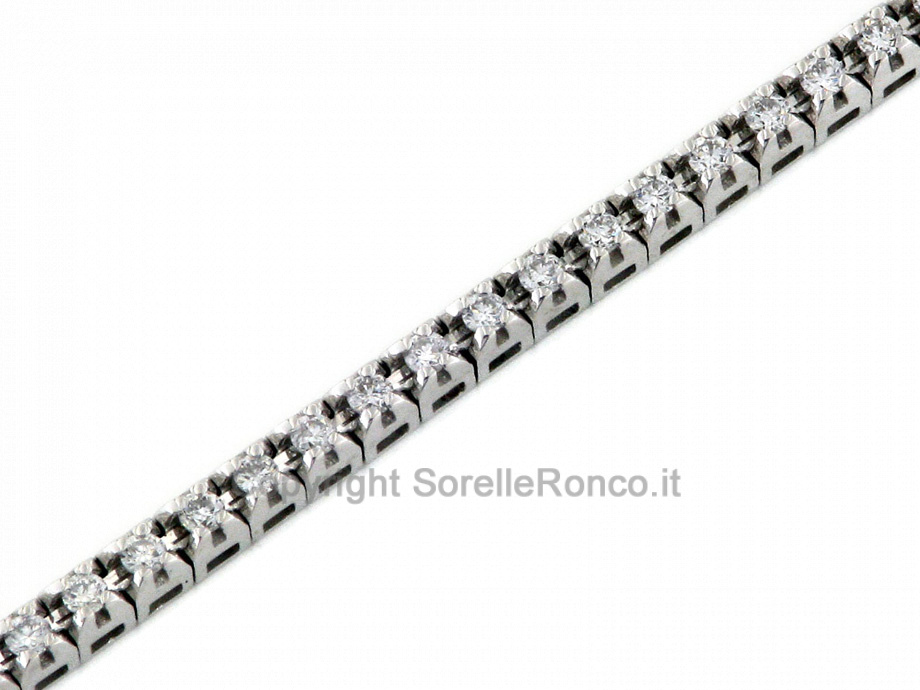 CF01276 - Bracciale Tennis con Diamanti da 0.40 ct