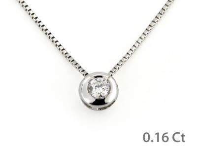 Puntoluce in Oro con Diamante ct. 0.16