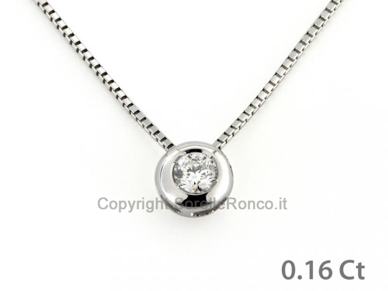 PUNTOLUCE IN ORO CON DIAMANTE CT. 0.16