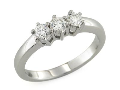 Anello Trilogy con Diamanti da 0.54 Ct