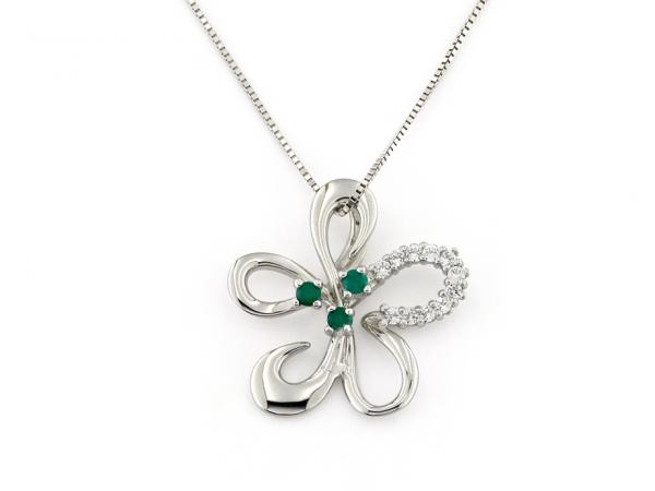 CF01300 - Girocollo in Oro Bianco con Zirconi