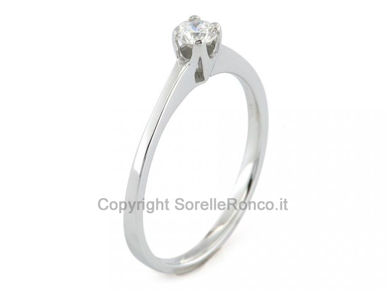 ANELLO CON DIAMANTE SOLITARIO 0.20 CT