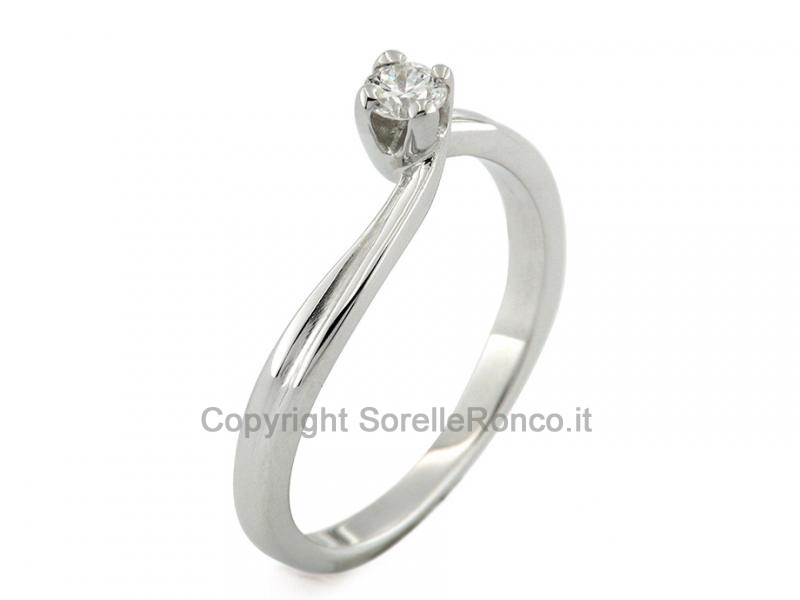 ANELLO CON DIAMANTE SOLITARIO 0.15 CT