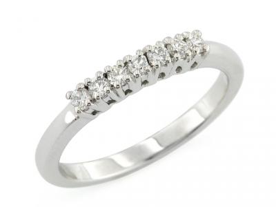 Anello Riviera Oro e Diamanti da 0.20 Ct