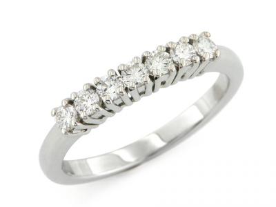 Anello Riviera Oro e Diamanti da 0.35 Ct
