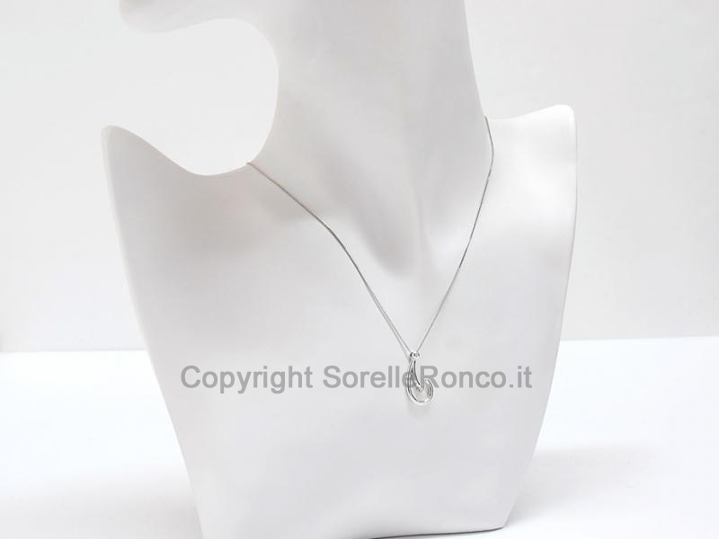 COLLANA  IN ORO BIANCO CON DIAMANTI