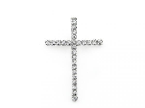 CF01323 - Pendente Croce in Oro e Diamanti