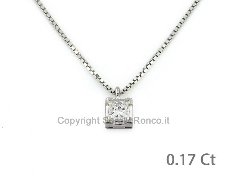 PUNTOLUCE IN ORO CON DIAMANTE 0.17 CT