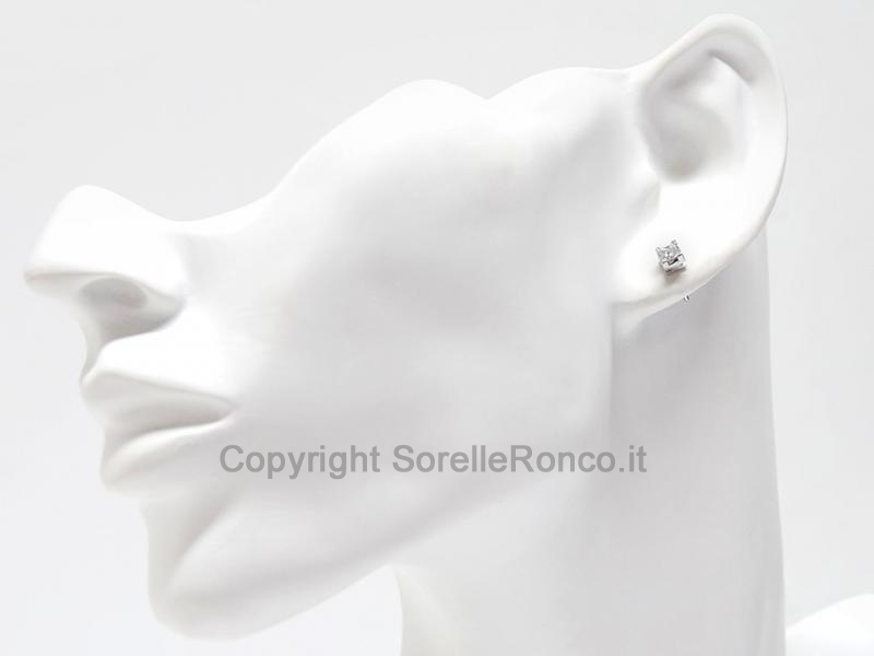 ORECCHINI DIAMANTI PRINCESS 0.37 CT
