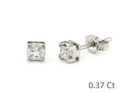 Orecchini Diamanti Princess 0.37 Ct
